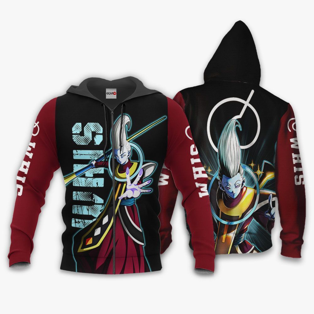 Whis Hoodie Shirt Dragon Ball Anime Zip Jacket