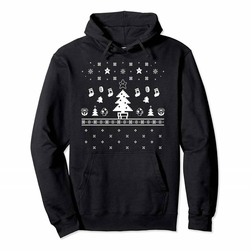 Super Mario Stars Mushrooms Ugly Christmas Sweater Hoodie