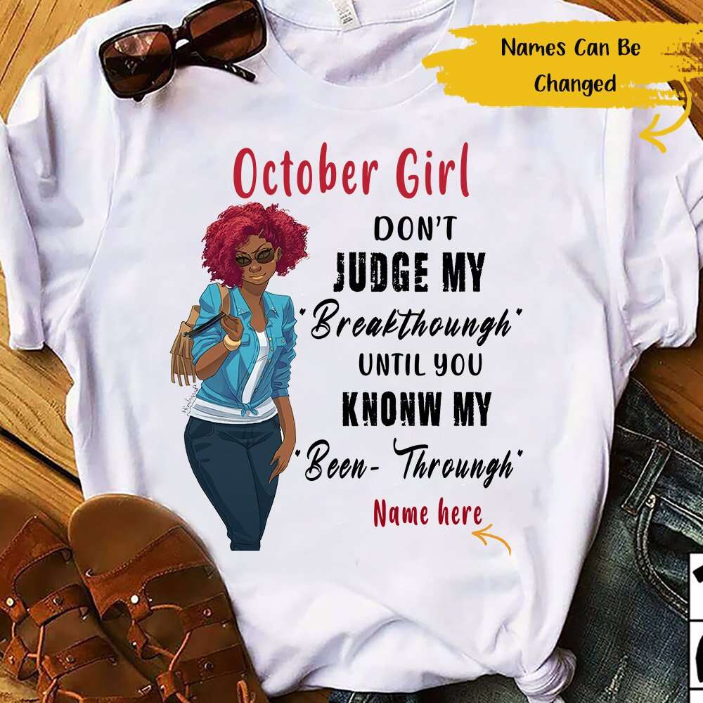 Personalized Black Girl Don’T Judge Me- Standard T-Shirt