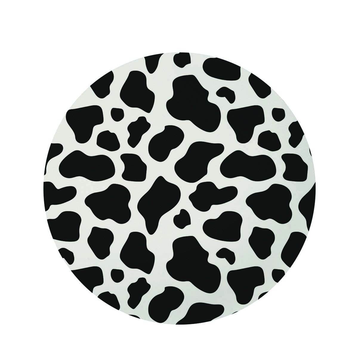 Cow Print Round Rug - EcoSpringFarm