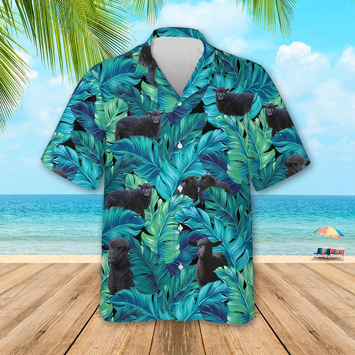 Black Sheep Hawaii Unisex Print Aloha Short Sleeve Casual Shirt Ha54525