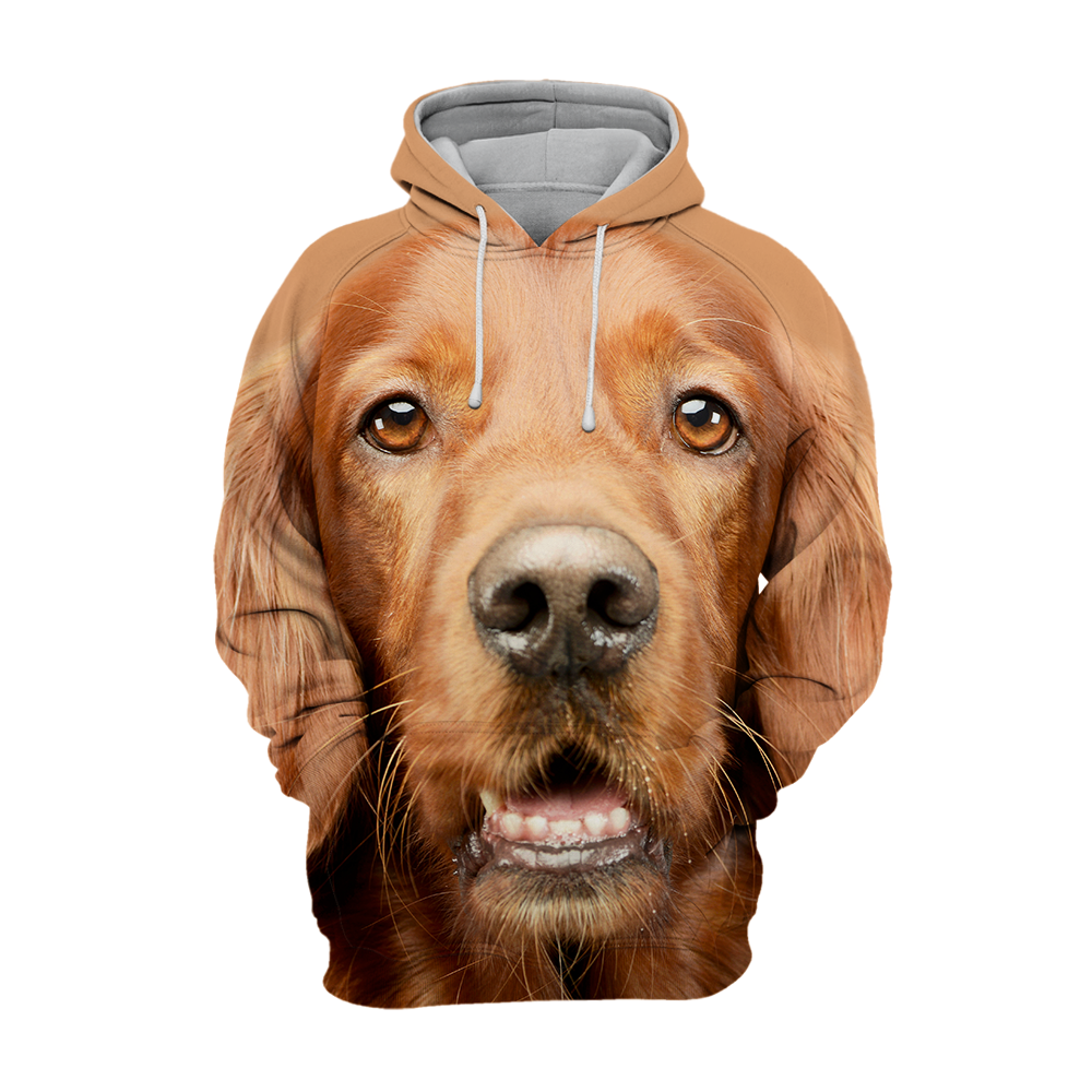 Unisex 3D Graphic Hoodies Animals Dogs Irish Setter Adorable