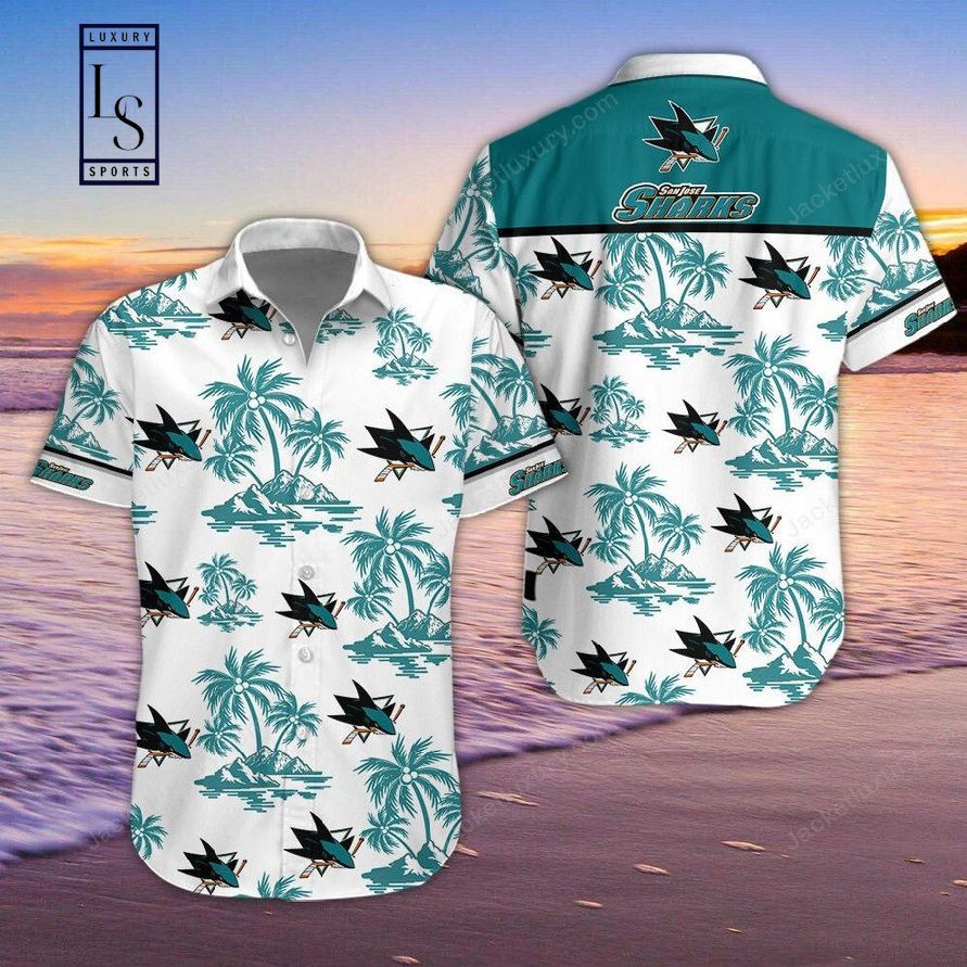 San Jose Sharks Hawaiian Full Outfit Shirt