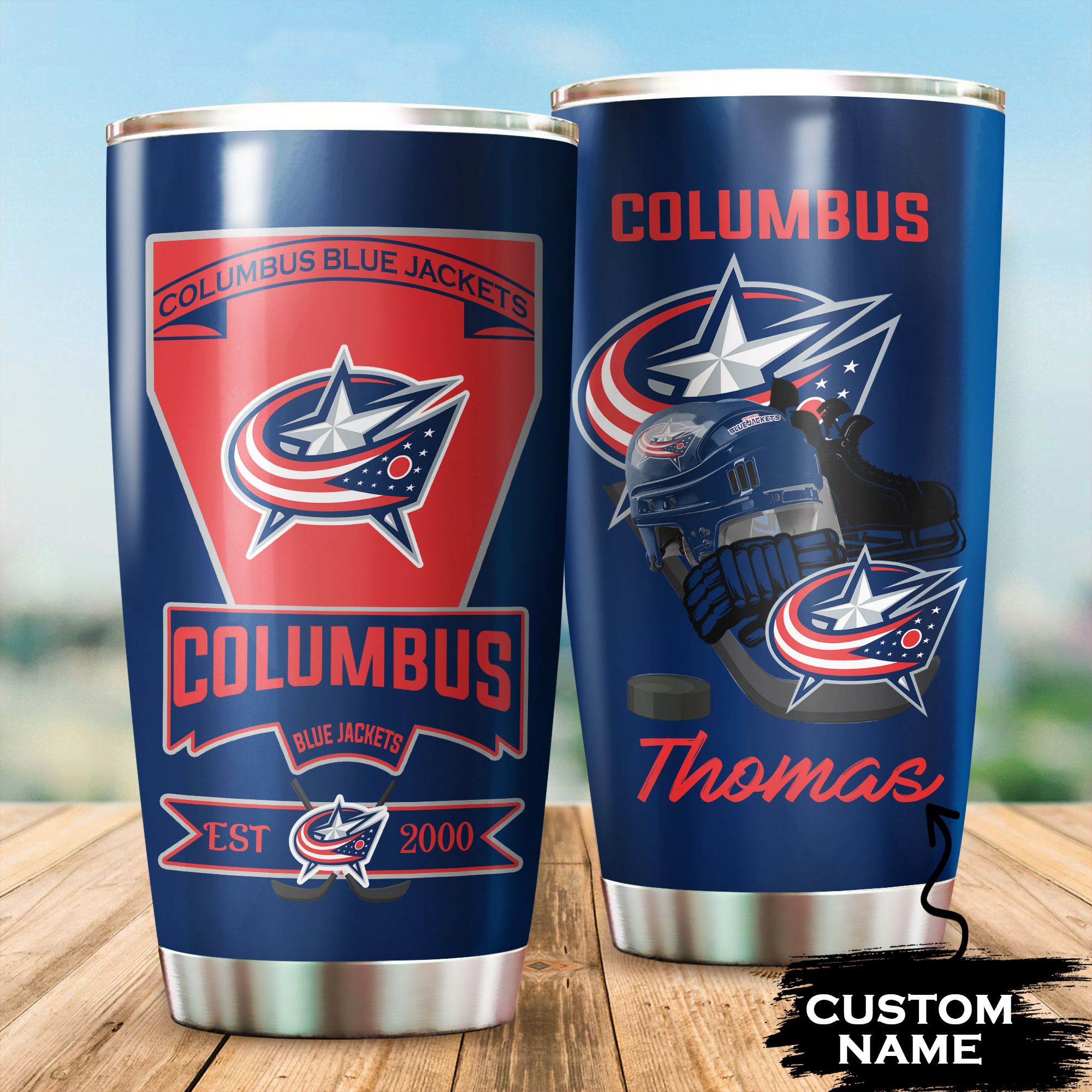 Columbus Blue Jackets Custom Tumbler 127 L1MTH0510