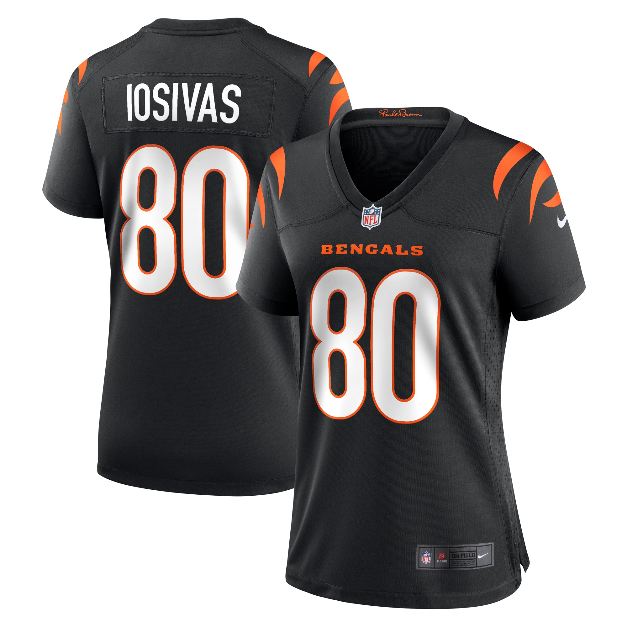 Women’s Cincinnati Bengals Andrei Iosivas  Black Team Game Jersey