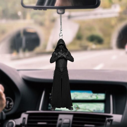 Assassin Girl In Black Car Hanging Ornament