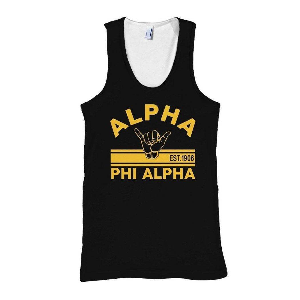 Wonderprint Tank Top  Alpha Phi Alpha Simple Hand Sign Est1906 Tank Top