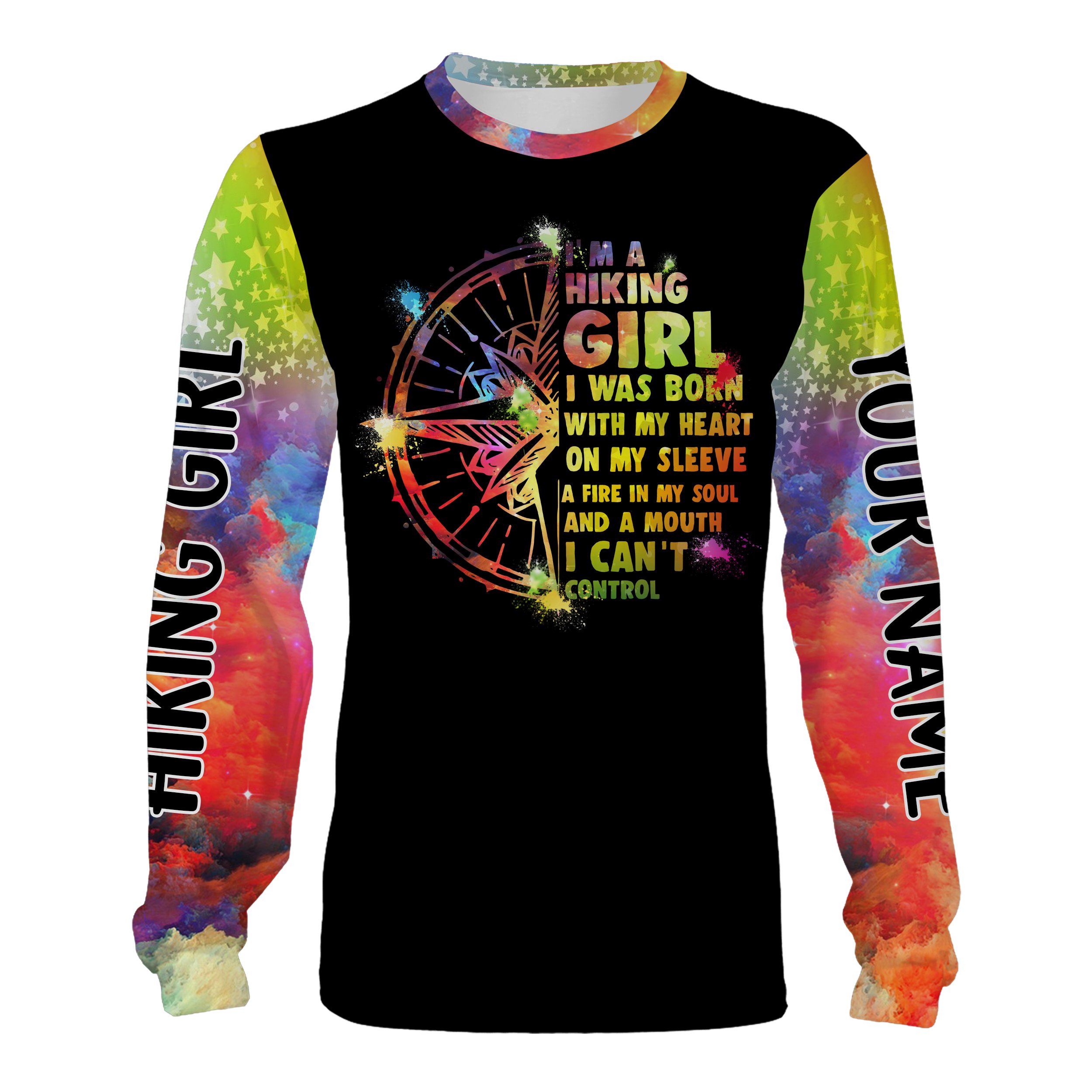 All over printed Hiking Girl Shirt 3D Personalized Hiking Camping Shirt with quotes Chipteeamz- NLXS116