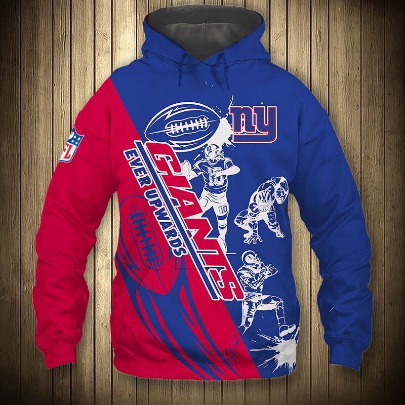 New York Giants Hoodie 3D Cartoon Player Cute Sweatshirt