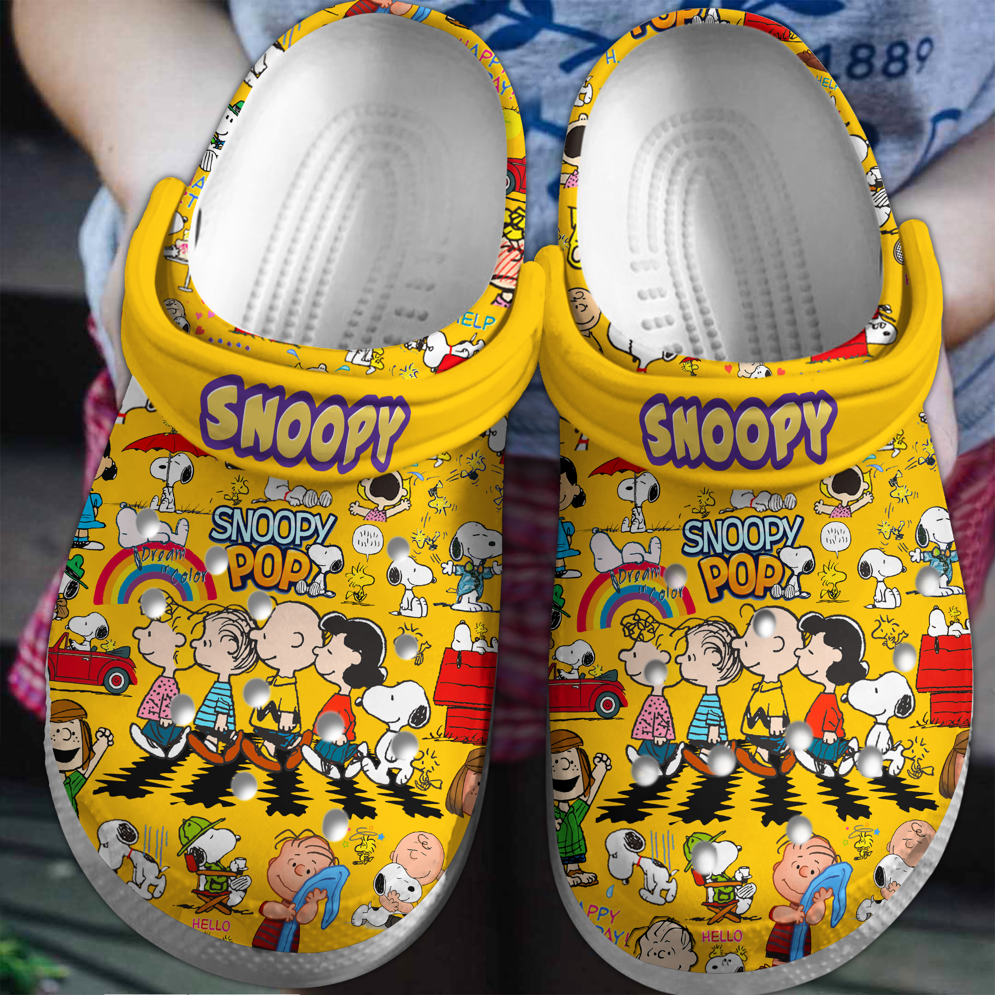 Snoopy Peanuts Cartoon Crocs Crocband Clogs Shoes Comfortable For Men Women and Kids 5