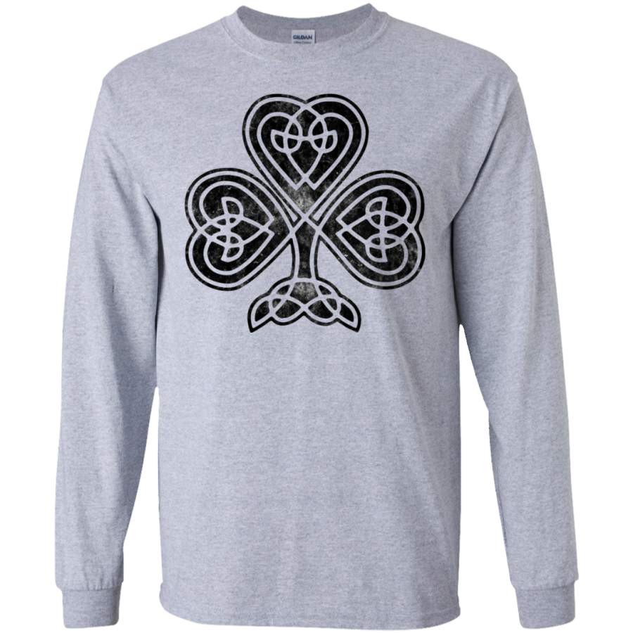 St Patricks Day Celtic Shamrock Vintage – Long Sleeve LS, Sweatshirt, Hoodie