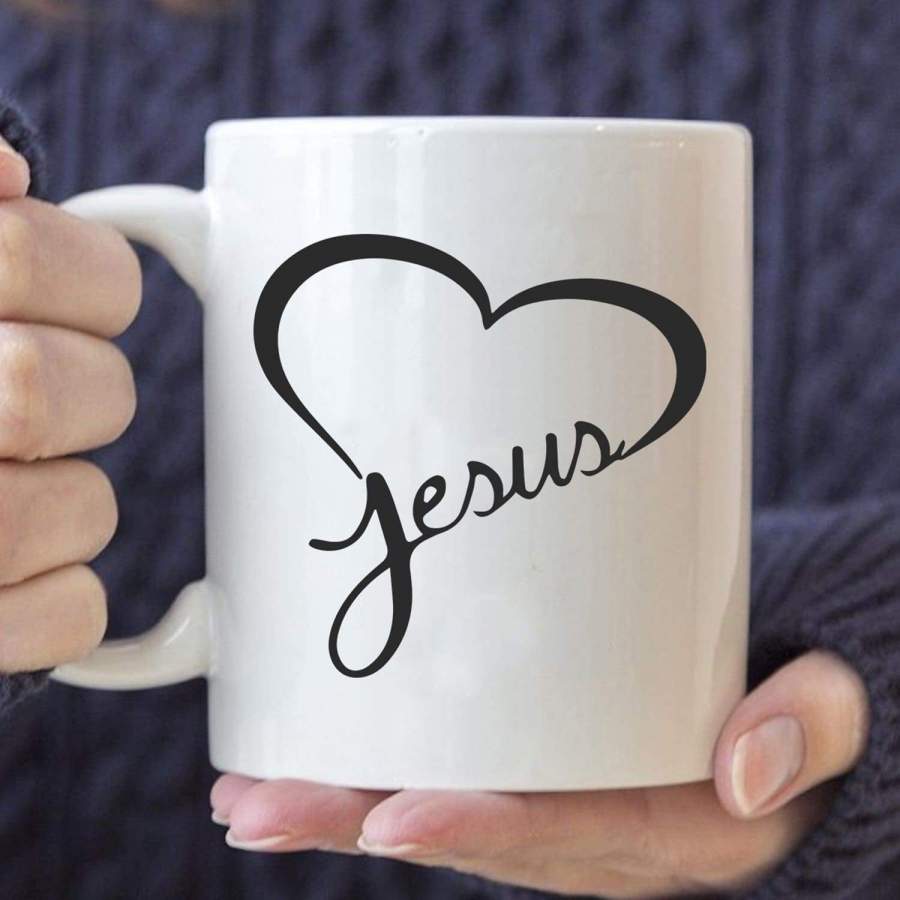 Jesus in my heart coffee mug