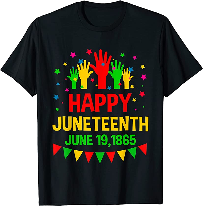 Peace Love Juneteenth For Women Black Queen Melanin Pride T-Shirt