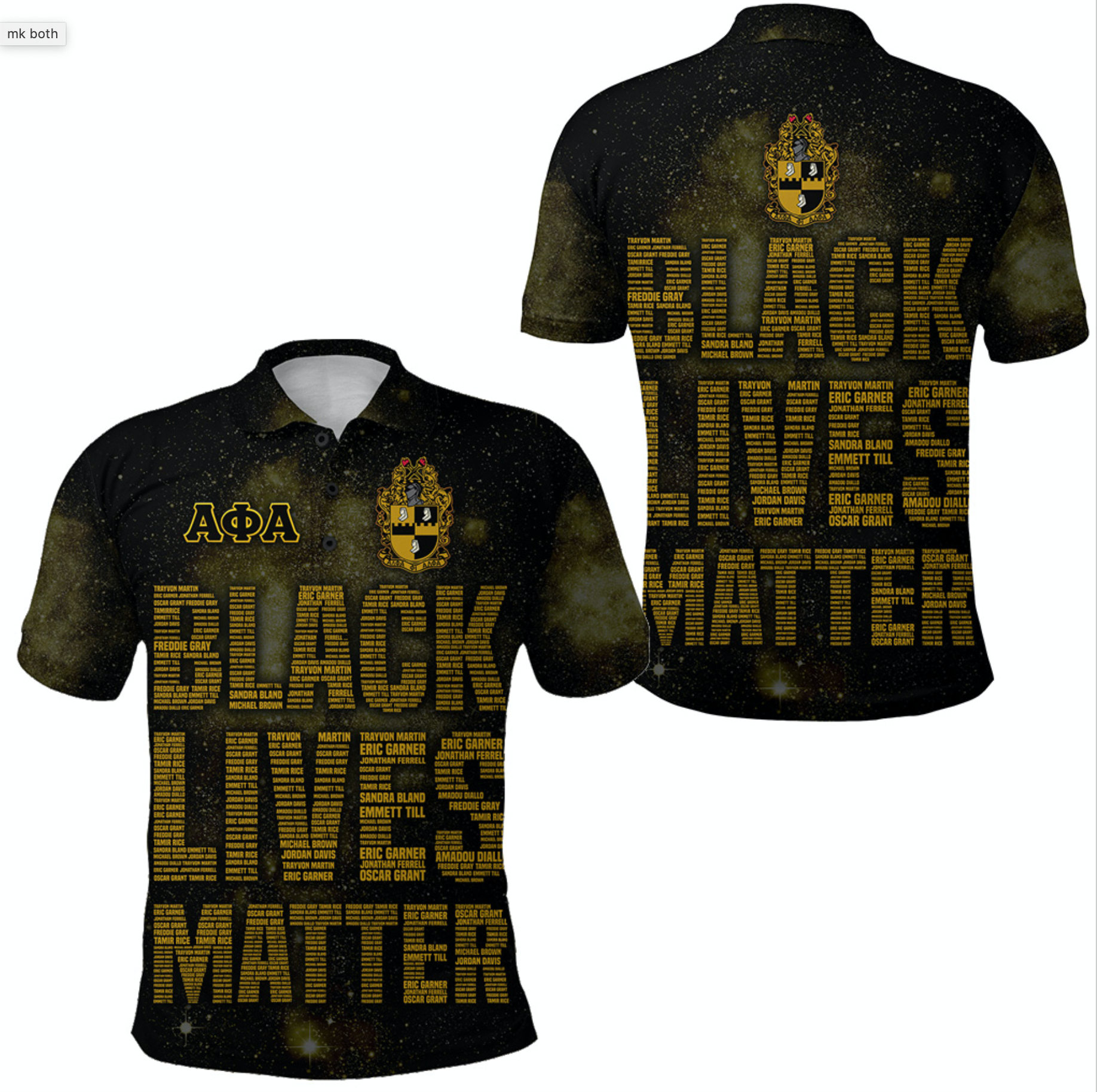 Alpha Phi Alpha Fraternity Polo Shirt Black Lives Matter No.1 Lt8