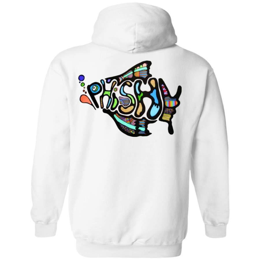 Black Phish Back print Pullover Hoodie