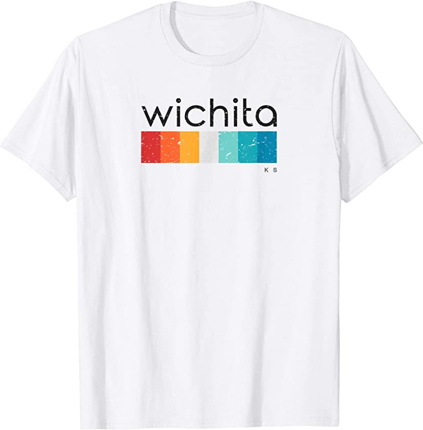 Vintage Wichita KS Retro Design T-shirt