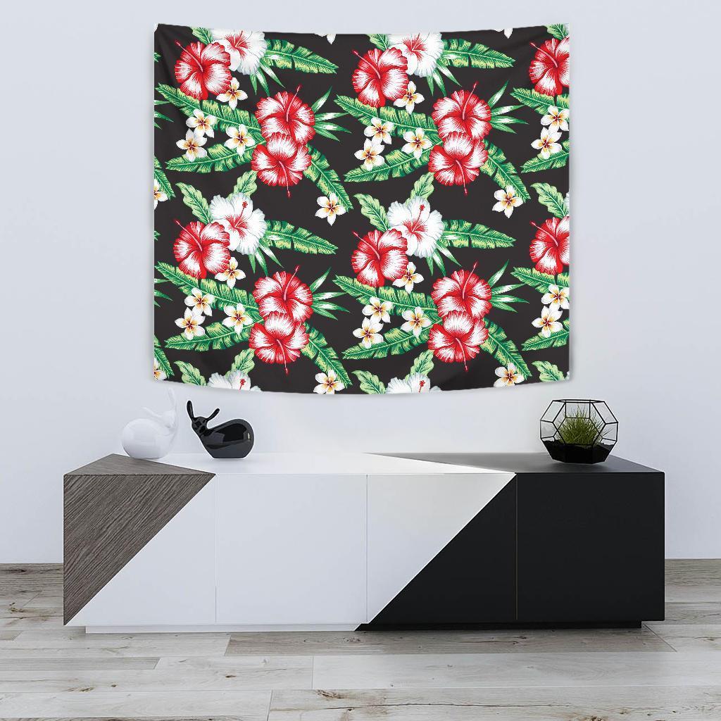 Hawaii Flower Tropical Leaves Tapestry Ha16921