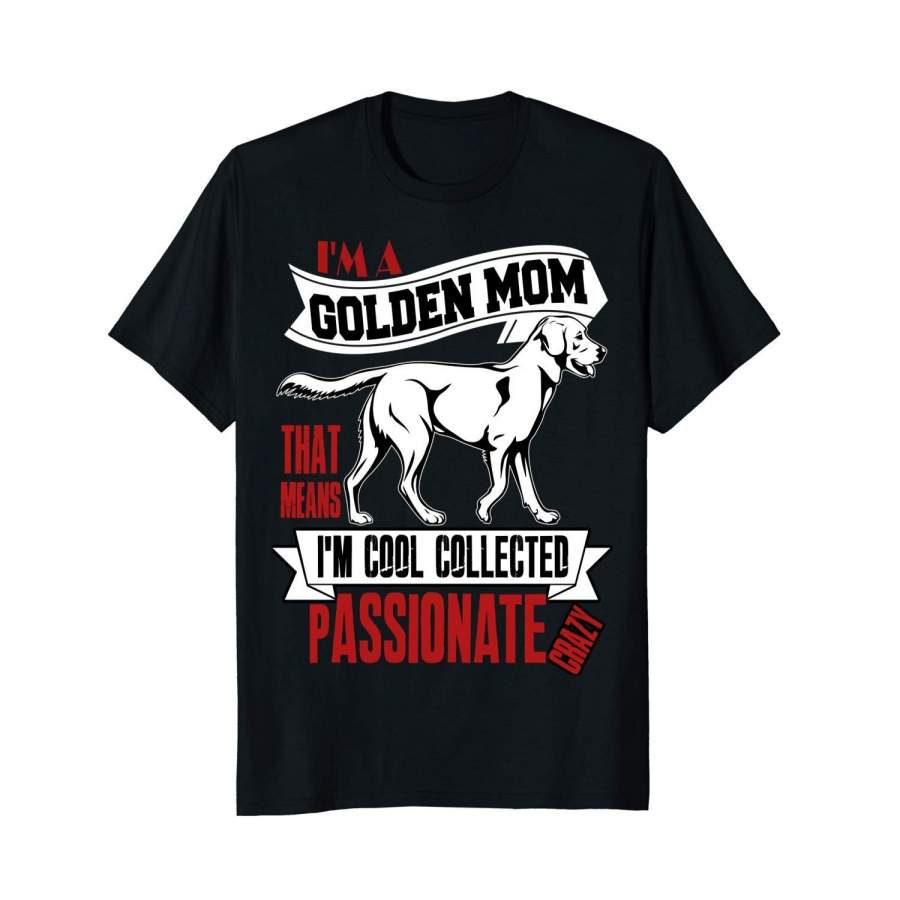 Summer Men’S I’M A Golden Mom Short Sleeve T-Shirt, Golden Dog T Shirt, Dog T Shirt