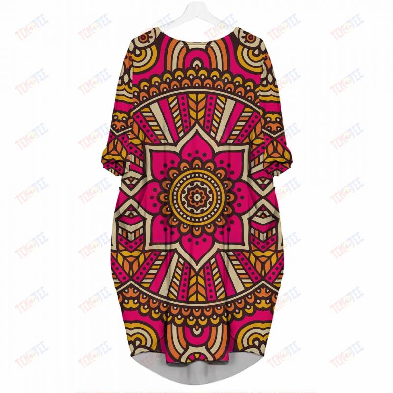 Temotee Ethnic Floral 1 – Black Woman 3D Pocket Dress Afro Girl Shirt African American Woman Gift Idea TMT8353