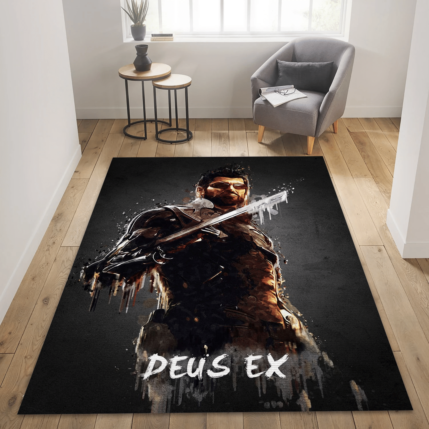 Deus Ex Area Rug For Christmas, Living Room Rug – Christmas Gift Us Decor