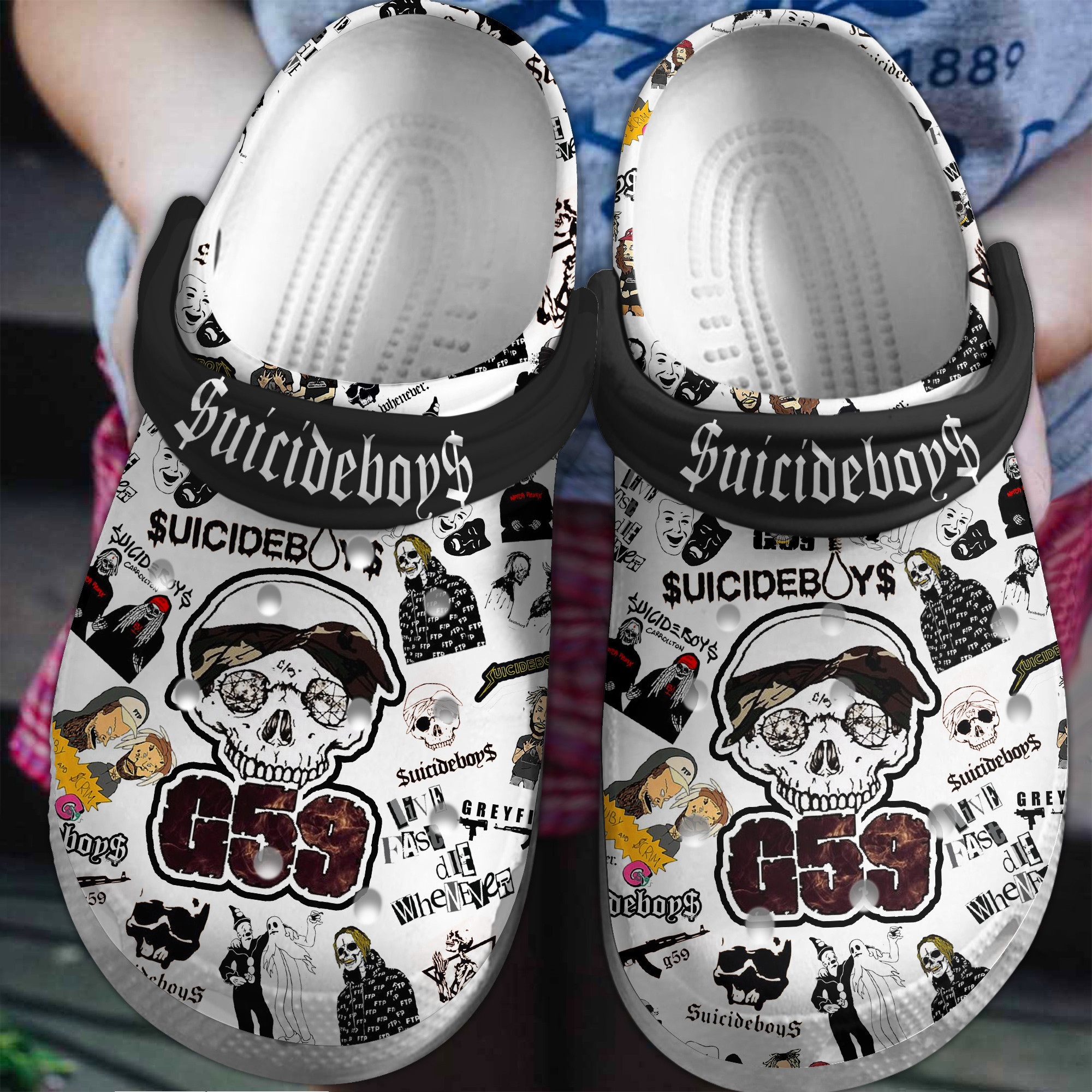 Suicideboys Music Crocs Crocband Clogs Shoes Comfortable For Men Women and Kids