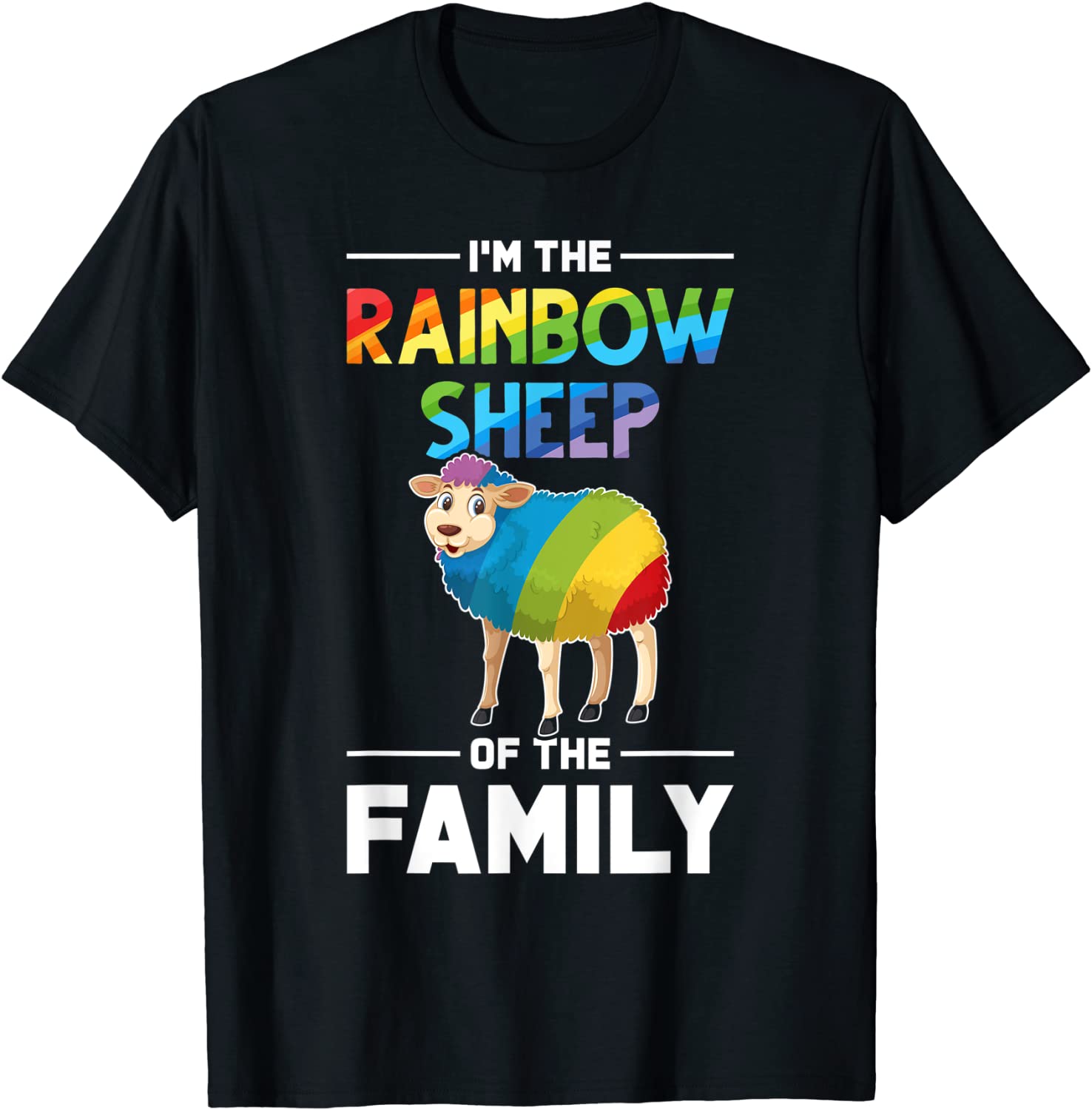 Funny Farmer Lgbt Shirt, I’M The Rainbow Sheep, Lesbian Mom Farmer Shirt