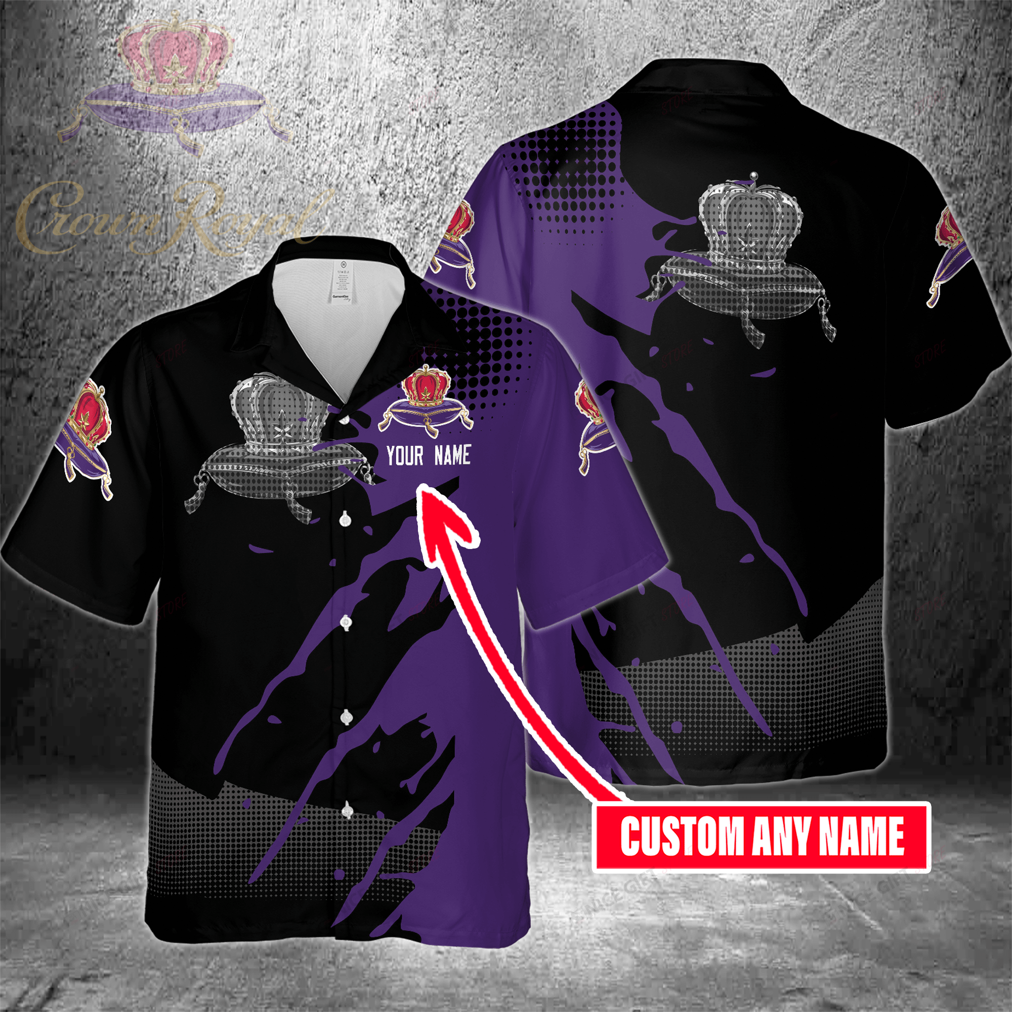 Crown Royal Custom Name Hawaiian Shirt 3Hs-V8H9