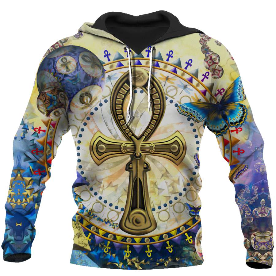 3D All Over Printed Ankh Egypt Hoodie Clothes JJ120203