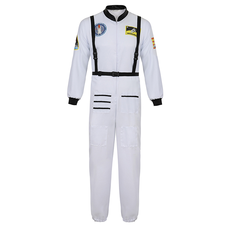 Astronaut Costume for Kids Space Suit Role Play Dress up Costume School Uniforms Cosplay Party alx