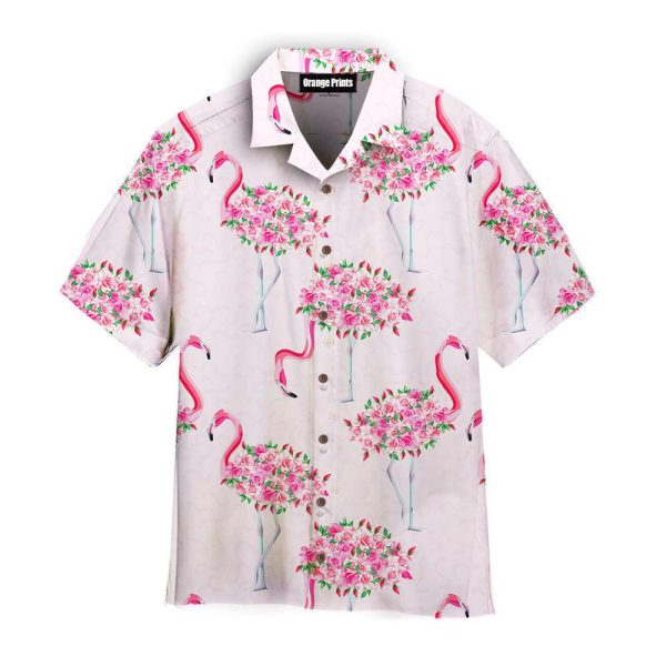 Beautiful Flamingo Happy Wedding Hawaii Shirt For Men Women Ha52082