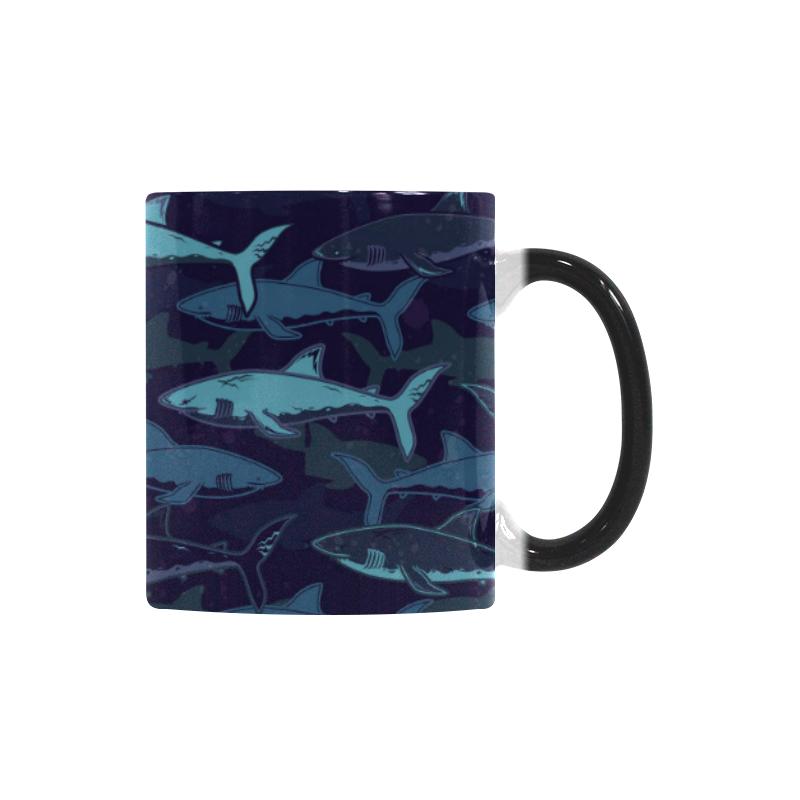 Shark pattern Morphing Mug Heat Changing Mug