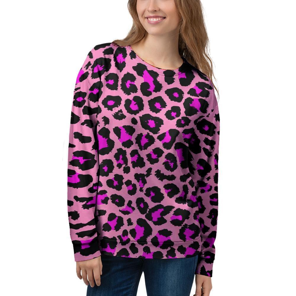 Pink Cheetah Leopard Women’S Sweatshirt