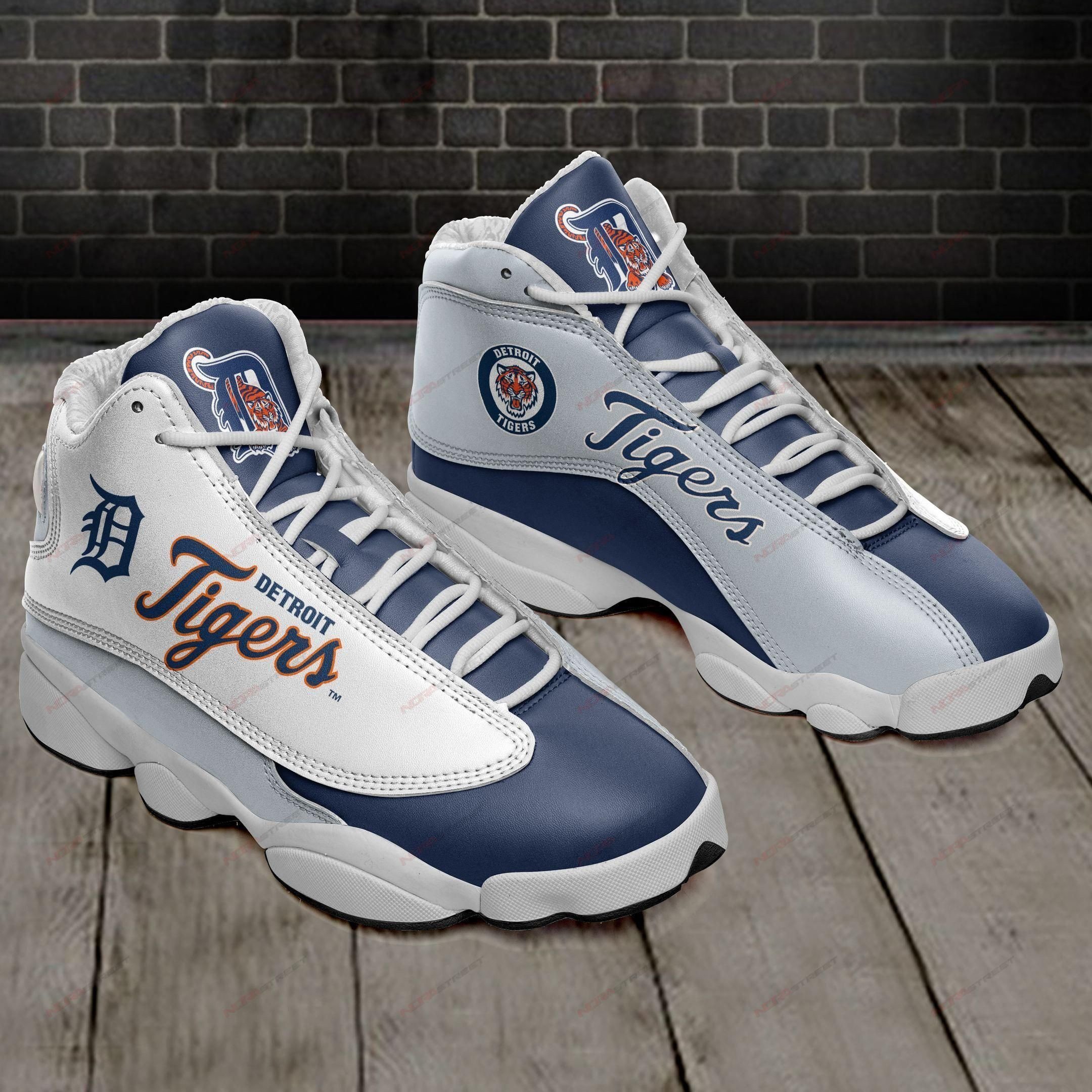 Detroit Tigers Air Jordan 13 Sneakers Sport Shoes For Fans