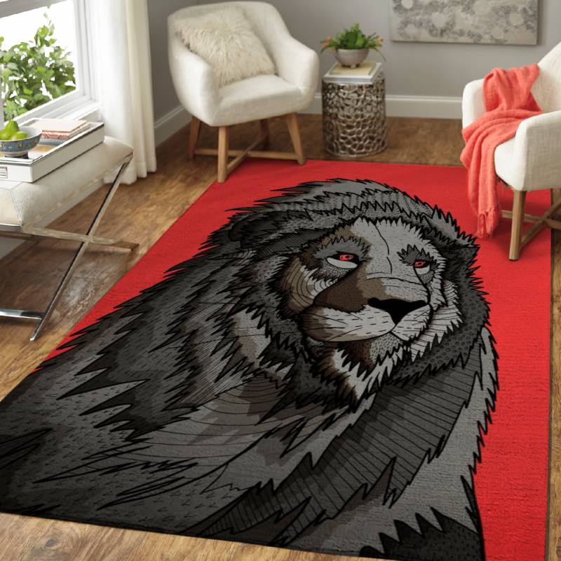 The red eye lion  – Animals Area Rug Carpet