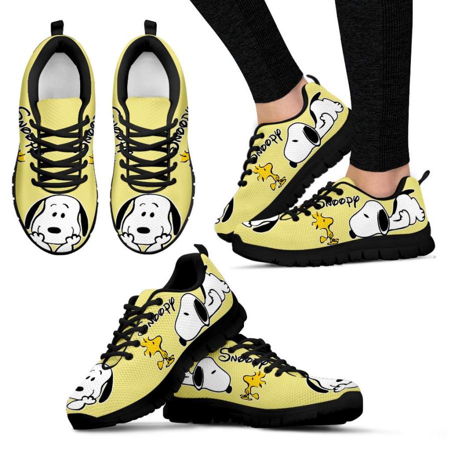 Khaki Snoopy Sneakers Snoopy Shoes For Women