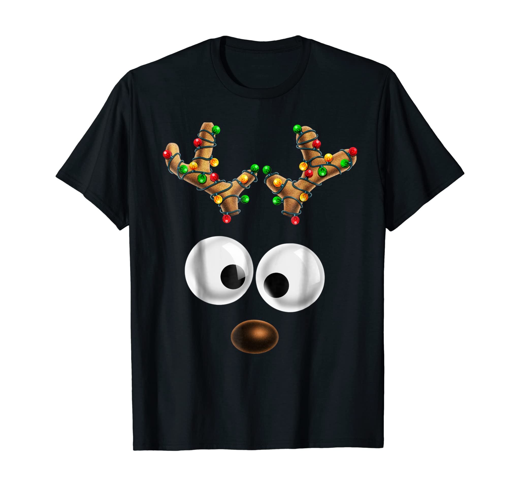 Matching Family Christmas Reindeer Face Shirt For Kids Gift