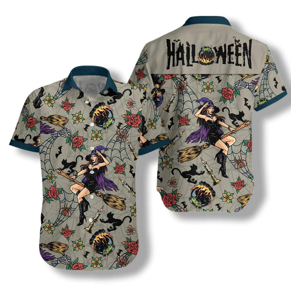 Halloween Witches Night Hawaii Shirt For Men Women Adult Ha7201