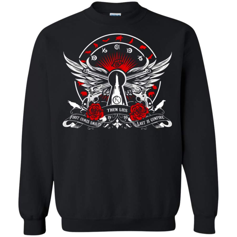 AGR The Dark Tower First Comes Smiles Then Lies Last Is Gunfire Sweatshirt