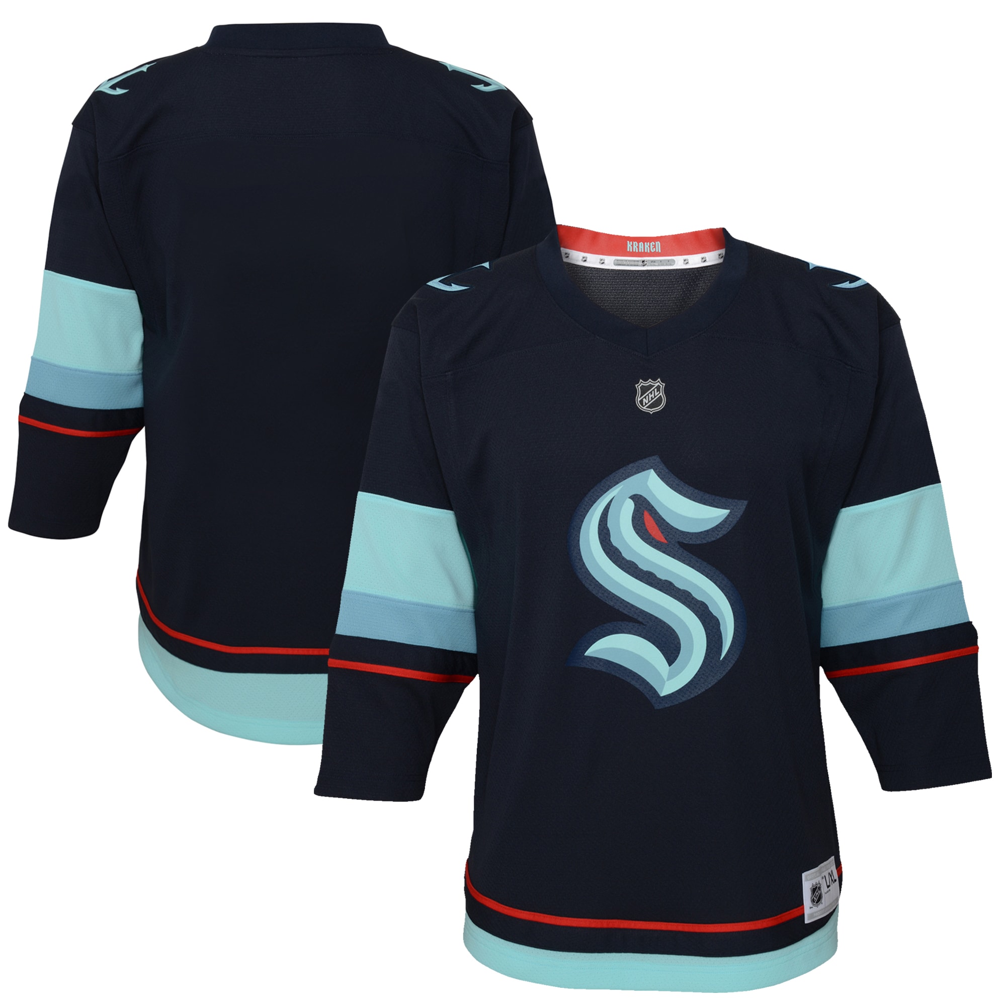 Seattle Kraken Youth Home Replica Jersey – Navy