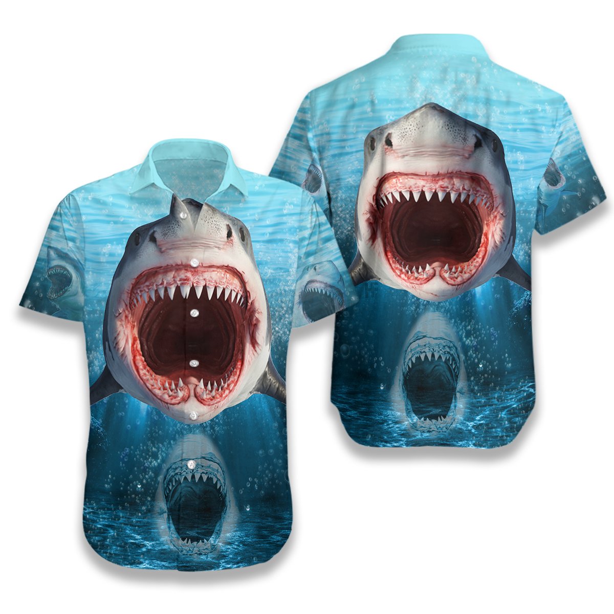 Show Your Teeth Shark Hawaiian Shirt | For Men & Women | Hw1518