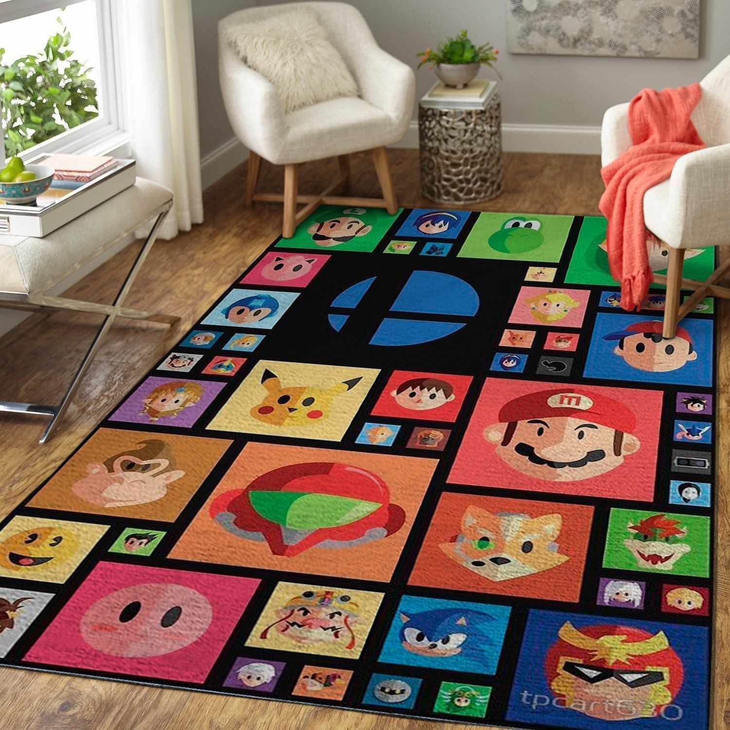 Super Smash Bros. Ultimate Area  Sku 3664 Rug