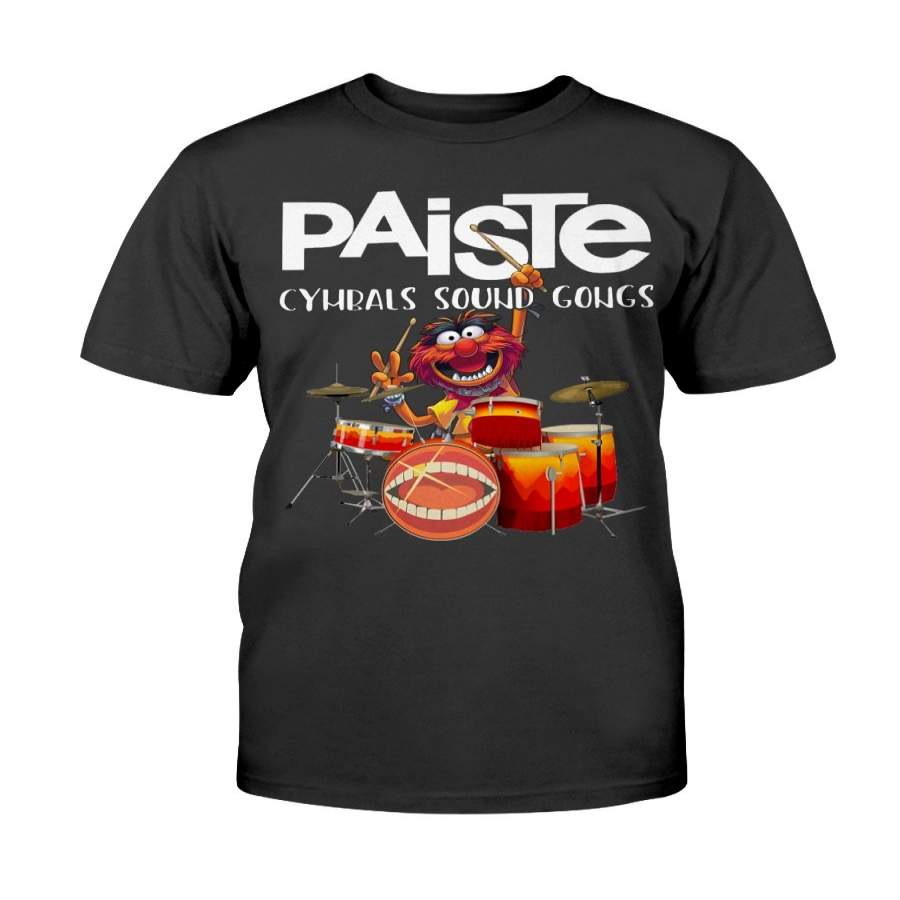 Paiste Cymbals Sounds Gongs Cool Muppet Playing Drums Order Shirt