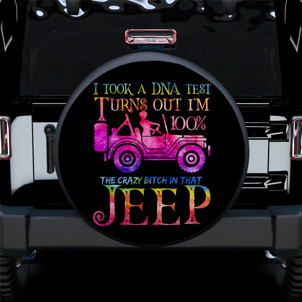 The Crazy Pink Girl In Jeep Car Spare Tire Covers Gift For Campers