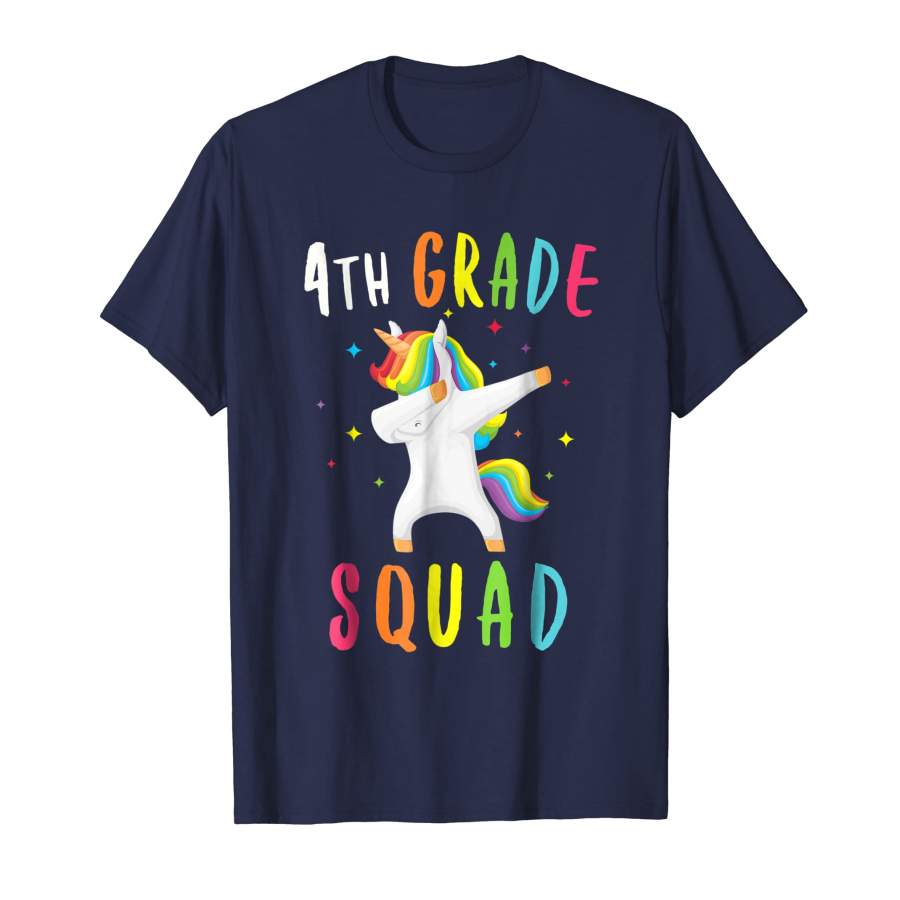 4th Grade Squad Unicorn Shirt Fourth Grade Teacher T Shirt