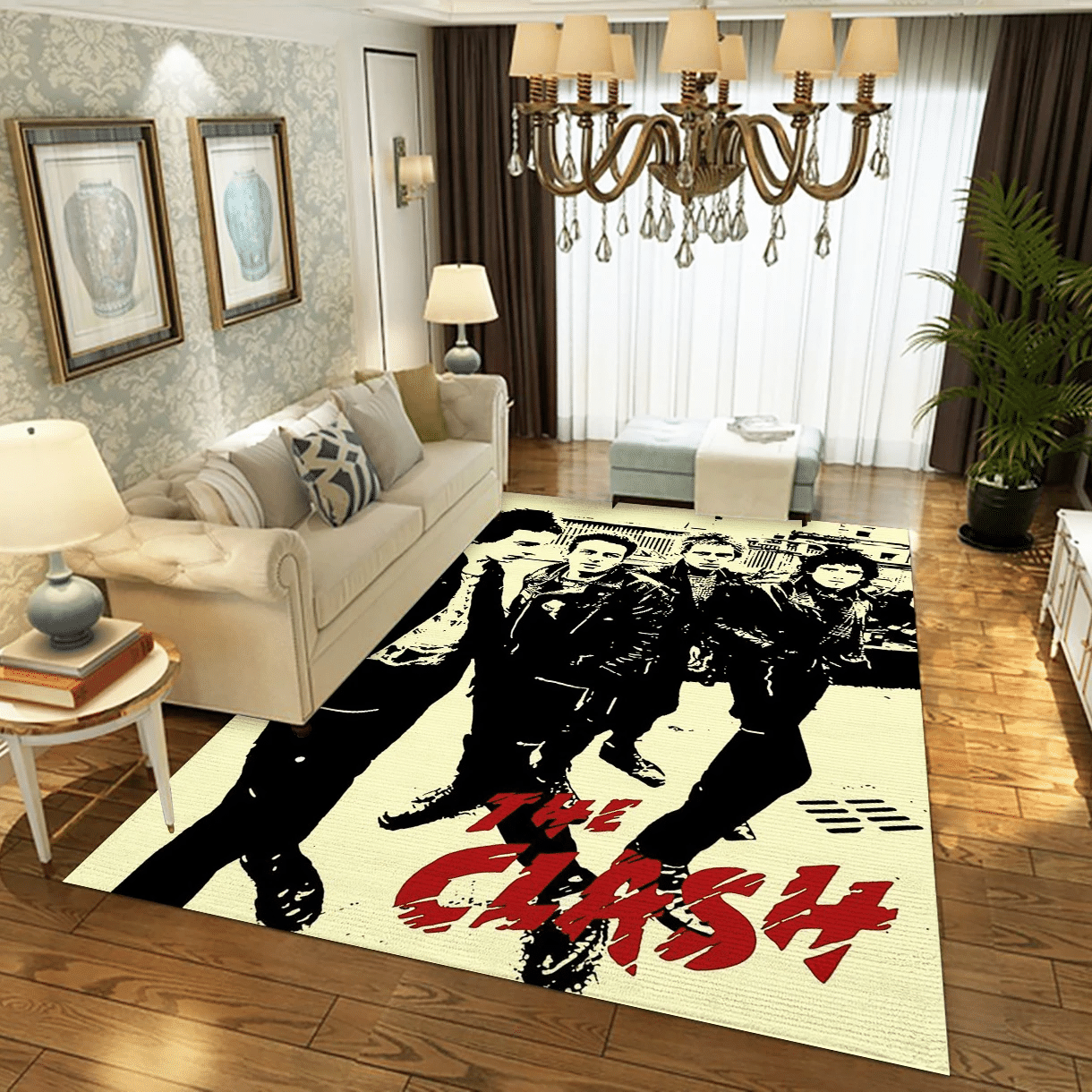 The Clash Band 1 Music Area Rug, Living Room  Rug – Christmas Gift Us Decor