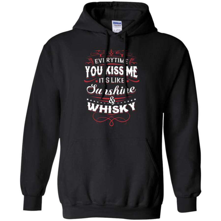 AGR Everytime You Kiss Me It_s Like Sunshine And Whiskey Hoodie