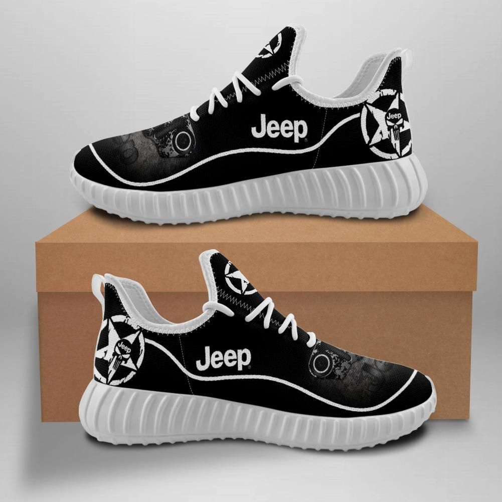 Jeep Car Custom Shoes Sport Sneakers Jeep Truck Yeezy Boost