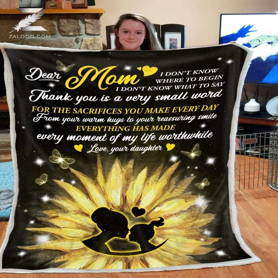 Zalooo – FLEECE BLANKET – Dear Mom