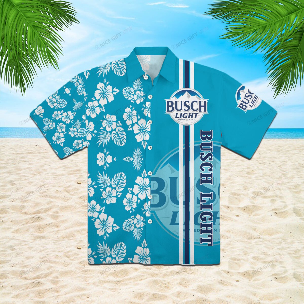Busch Light Hawaiian Shirt 3Hs-T2S2