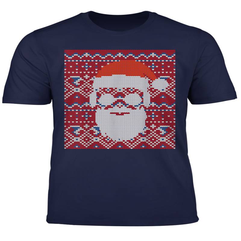 Ugly Christmas Xmas Sweater Hipster Norweger Weihnachtsmann T Shirt